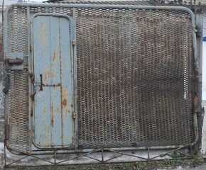 Old Rust Metal Door Entrance Exit Gates