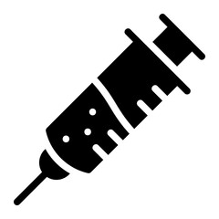 syringe glyph icon