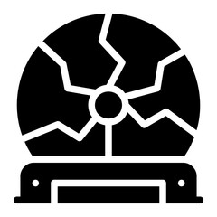 tesla ball glyph icon