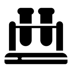 test tube glyph icon