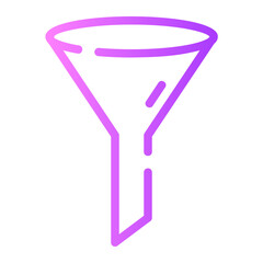 funnel gradient icon