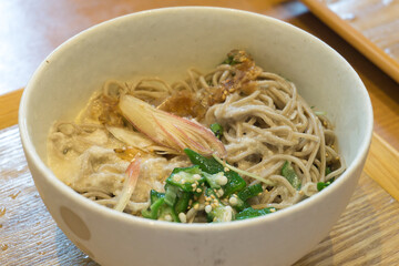 薬味たっぷり　冷やしおろしそば