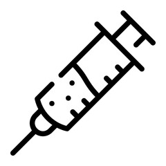 syringe line icon