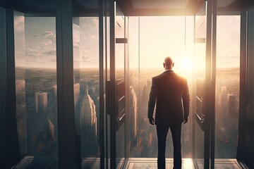 Fototapeta premium Digital illustration about businessman.