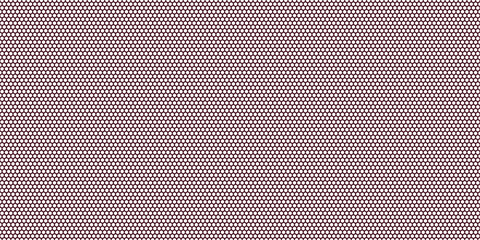 Coffee color hexagon pattern isolated on white background
