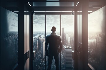 Digital illustration about businessman.