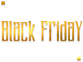 Fototapeta premium Black Friday Transparent PNG Golden Text Bold Calligraphy