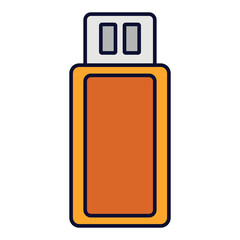 Thumb drive Flash disk vector illustration flat icon. Can also be used for education, academics , business and science. Suitable for use on web apps, mobile apps, and print media.