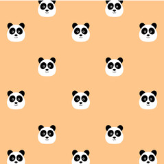 Panda bear texture, background, tile. cute panda seamless pattern. Panda bear. jpeg illustration of cute baby pandas collection. jpg image 