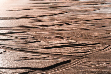 Sand structures, trickles, coombs, creeks and ravines at low tide, seems like another planet...