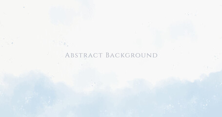 Abstract horizontal watercolor background. Neutral light colored empty space background illustration