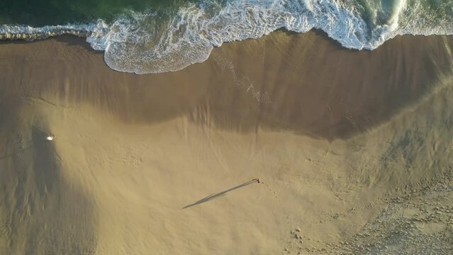 Aerial view of Playa del Divorcio, Cabo San Lucas, Baja California, Mexico.