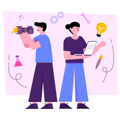 Unique design illustration of world creative and innovation day