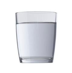 Glass full of fresh water