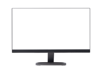 Computer monitor with blank screen