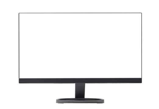 Computer monitor with blank screen