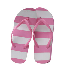 Striped stylish flip flops beachwear