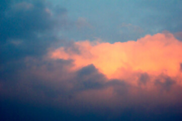Naklejka na ściany i meble Scenic view of clouds in the sky