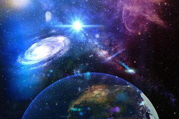 space ,night starry sky galaxy cosmic space universe  background