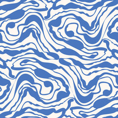 Seamless pattern with wave pattern. Vector illustration