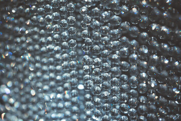 Curtain crystal diamond, Crystal diamond background, Crystal decoration wedding style, interior design, Crystal Beads Background, Decorative curtain with shining elements.