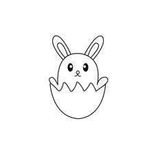 easter bunny with egg