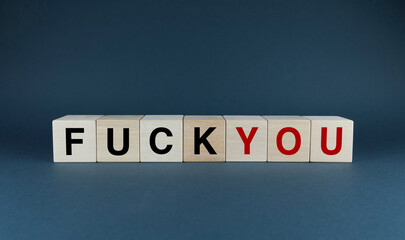 Fuck you. The cubes form the word censorship Fuck You.