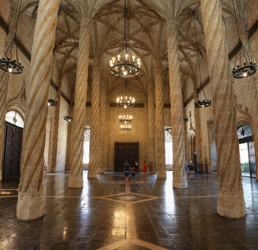 Lonja de la seda o de los Mercaderes, Valencia, Comunidad Valenciana, Espa&ntilde;a