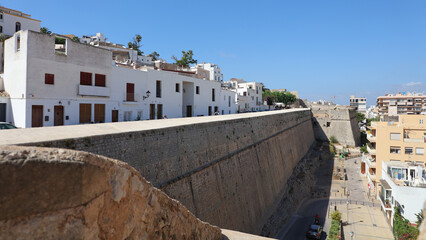 Fototapeta na wymiar Baluarte de Portal Nuevo o San Pedro, Ibiza, Islas Baleares