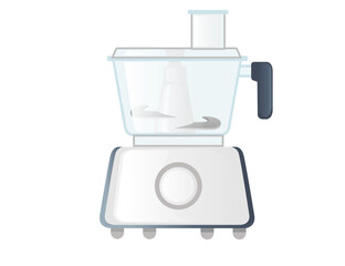 Kitchen stationary blender with analog control vector illustration isolated on white background