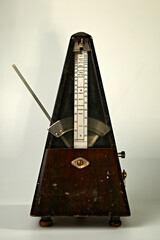 vintage metronome while running