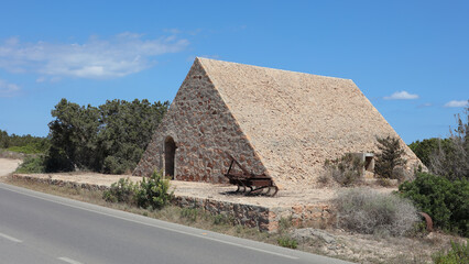 Naklejka premium Salinas de Ferrer, Formentera, Islas baleares, España
