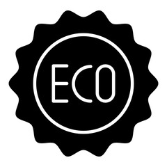 Premium download icon of eco label 