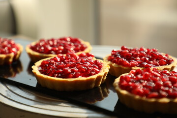 pomegranate on a plate