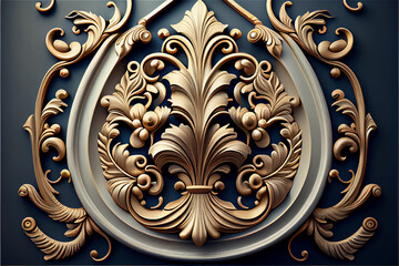 ornamental carved moldings ideal for backgrounds