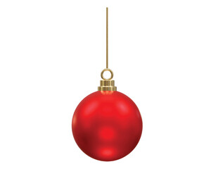 Christmas ball transparent 3d rendering illustration
