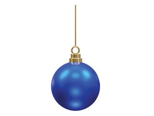 Christmas ball transparent 3d rendering illustration