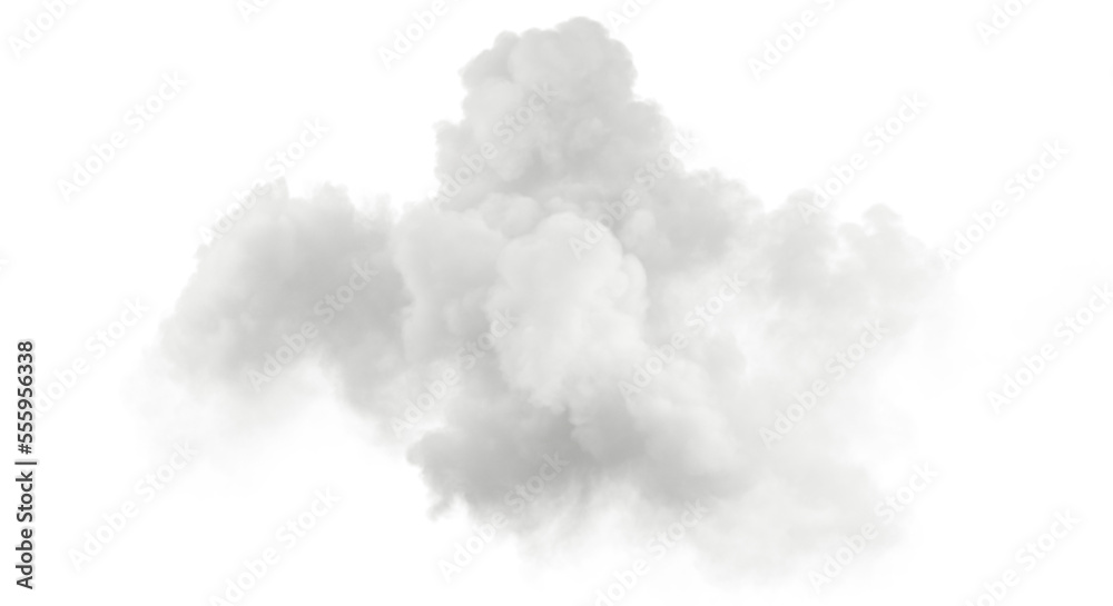 Aufkleber fluffy cloudscape cut-out backgrounds 3d rendering