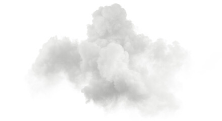 Fluffy cloudscape cut-out backgrounds 3d rendering