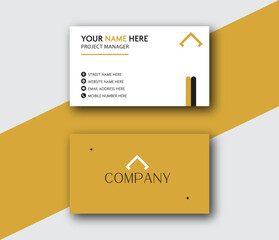 Professional Business Visiting Card Set Template,yellow color visiting card,Corporate Identity Card Set Print Template	