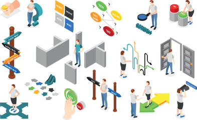 Decision Making Icons Set