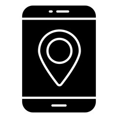 Modern design icon of online map