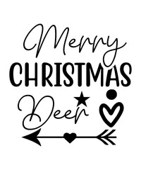 Merry Christmas Deer SVG