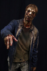 Male Bloody Decayed  Zombie #3 - obrazy, fototapety, plakaty