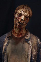 Male Bloody Decayed  Zombie #2 - obrazy, fototapety, plakaty