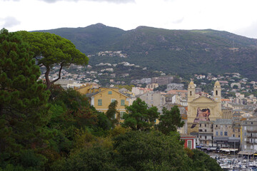 Fototapeta na wymiar Vue sur Bastia depuis la Citadelle