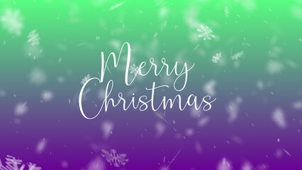 Abstract Christmas Snowflakes background. Falling Christmas snow flake pattern fall isolated on colorful background. Snowflakes decoration effect