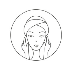 Beauty skin care icon.