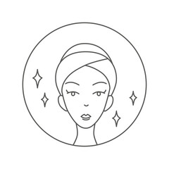 Beauty skin care icon.