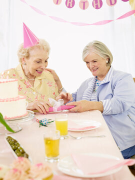 Birthday Party at Retirement Home
